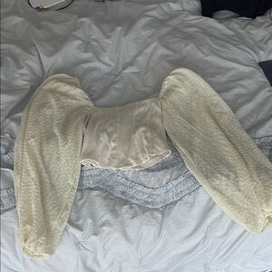 Urban Outfitters Cream Crop Top